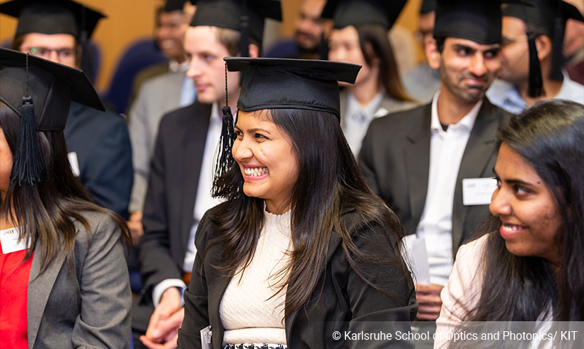 Master Students graduating with a degree in Optics & Photonics